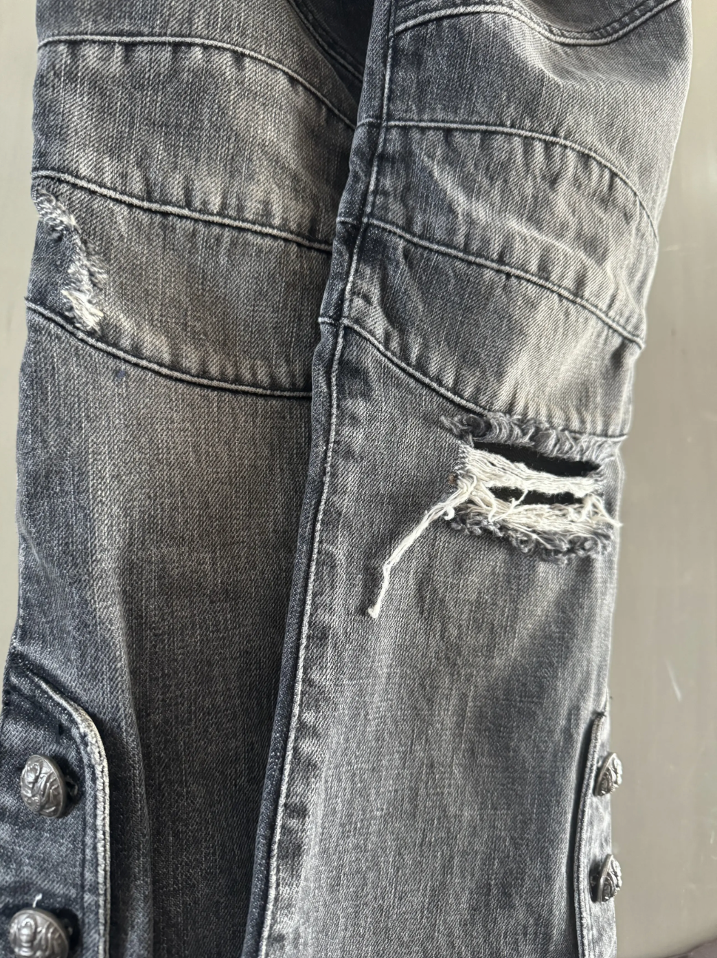 Balmain by Christophe Decarnin — Flare Pipe Jeans, Rock Collectie 2010