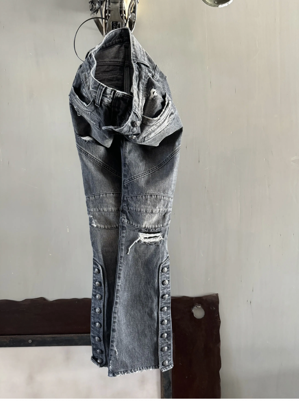Balmain by Christophe Decarnin — Flare Pipe Jeans, Rock Collectie 2010