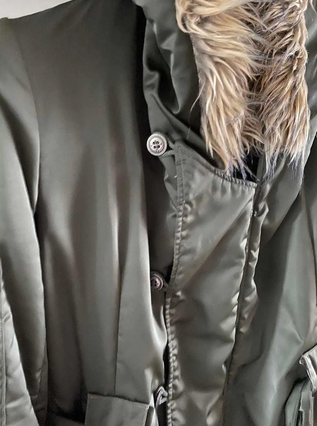 Greg Lauren Long Boxer Bomber — Fur Hood