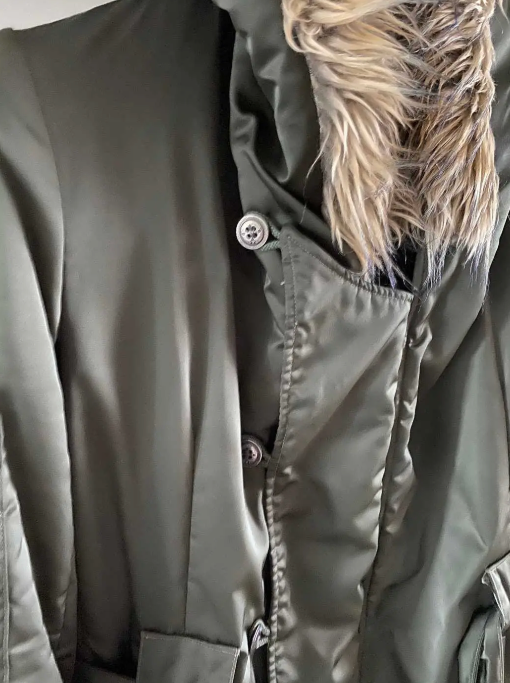 Greg Lauren Long Boxer Bomber — Fur Hood