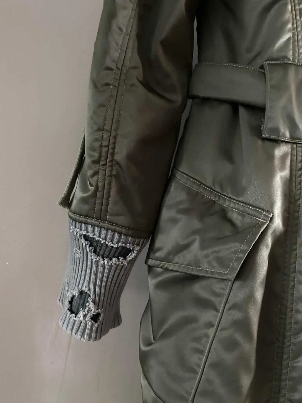 Greg Lauren Long Boxer Bomber — Fur Hood