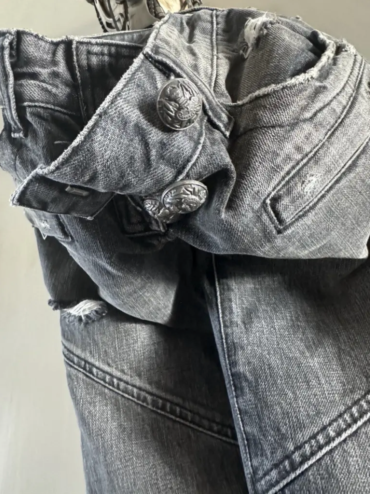 Balmain by Christophe Decarnin — Flare Pipe Jeans, Rock Collectie 2010