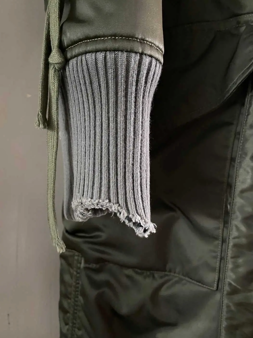 Greg Lauren Long Boxer Bomber — Fur Hood