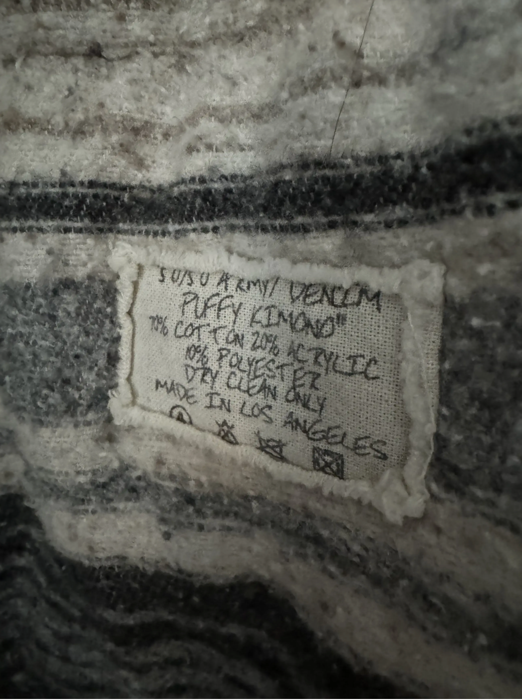 Greg Lauren 50/50 Army Denim Puffer Kimono