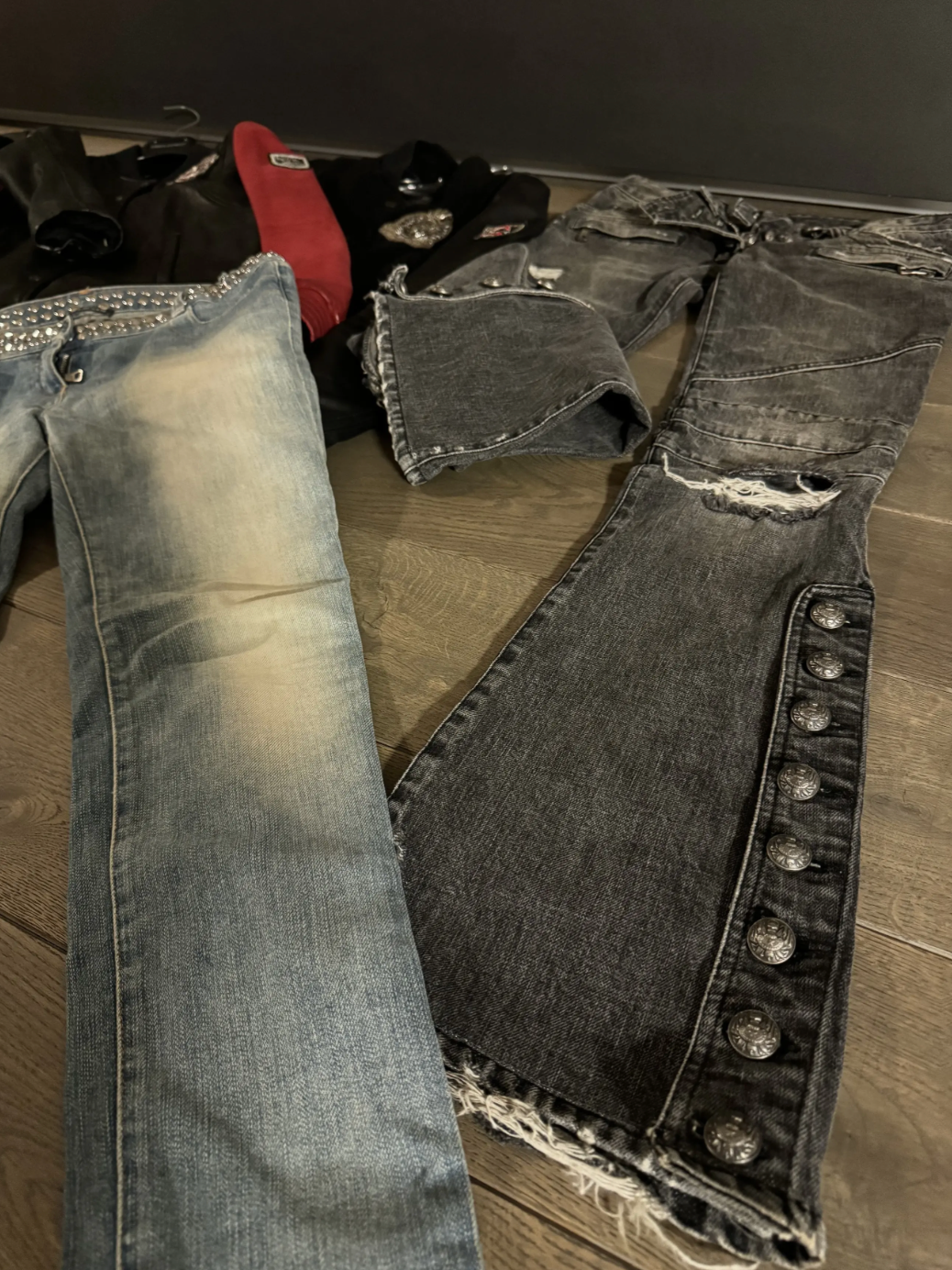 Balmain by Christophe Decarnin — Flare Pipe Jeans, Rock Collectie 2010