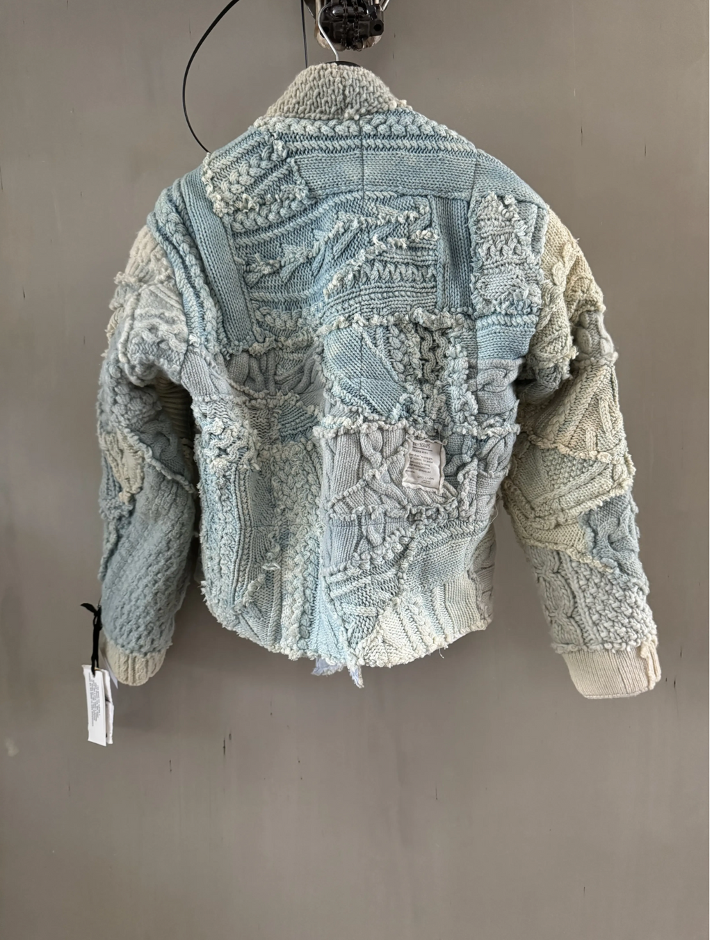 Greg Lauren Ice Fisherman Cropped Vest — Indigo