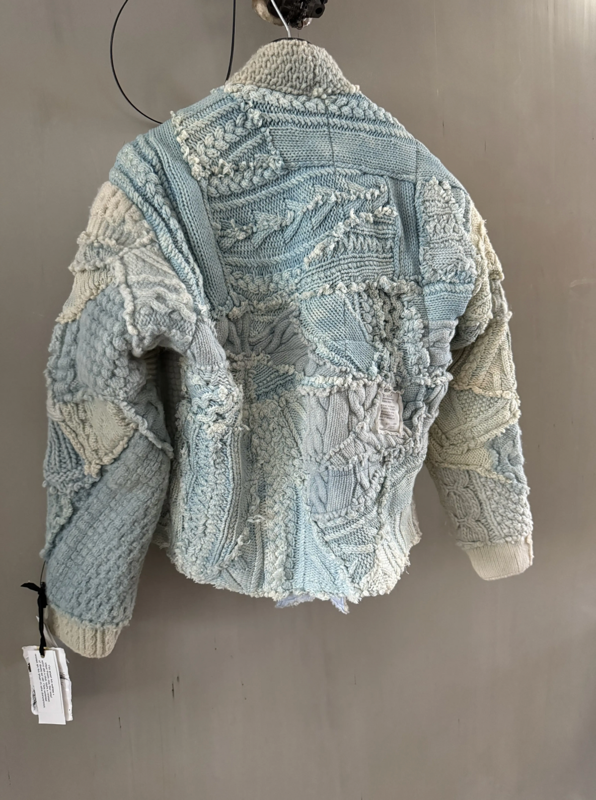 Greg Lauren Ice Fisherman Cropped Vest — Indigo