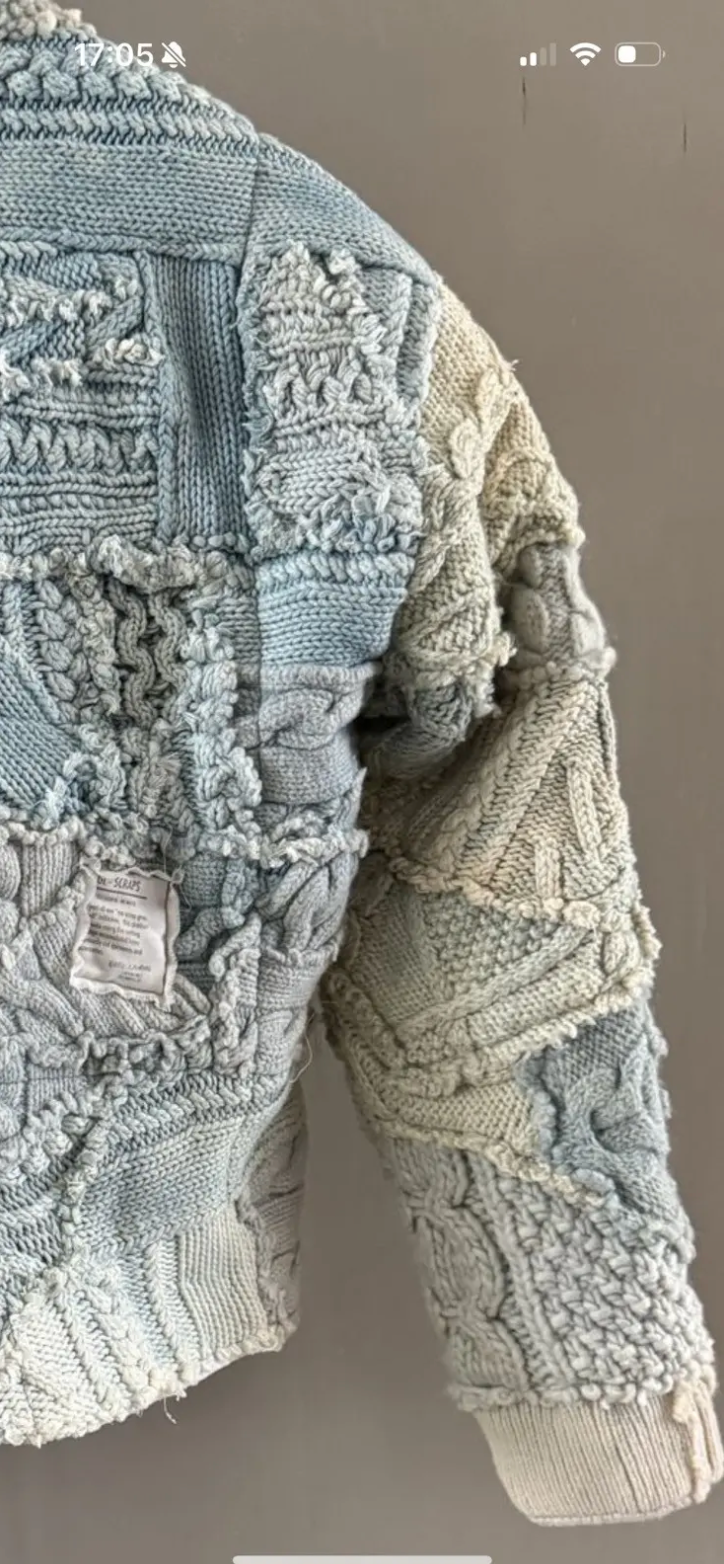Greg Lauren Ice Fisherman Cropped Vest — Indigo