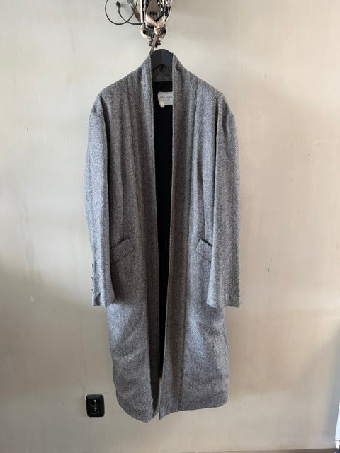 Greg Lauren Herringbone Neck Button Coat