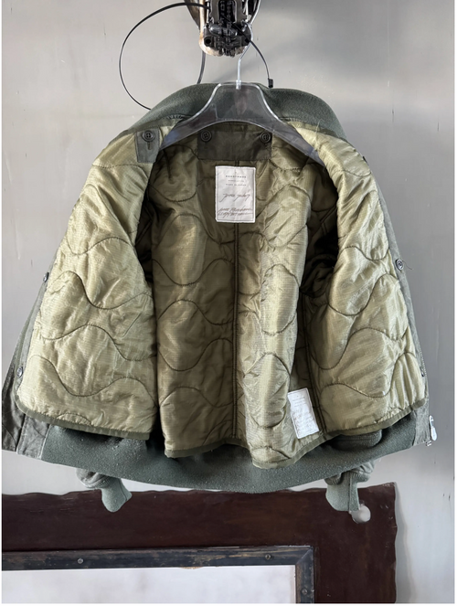 Readymade Pinned Army Bomber – Vintage US Tent Shelter Cotton – EU 44