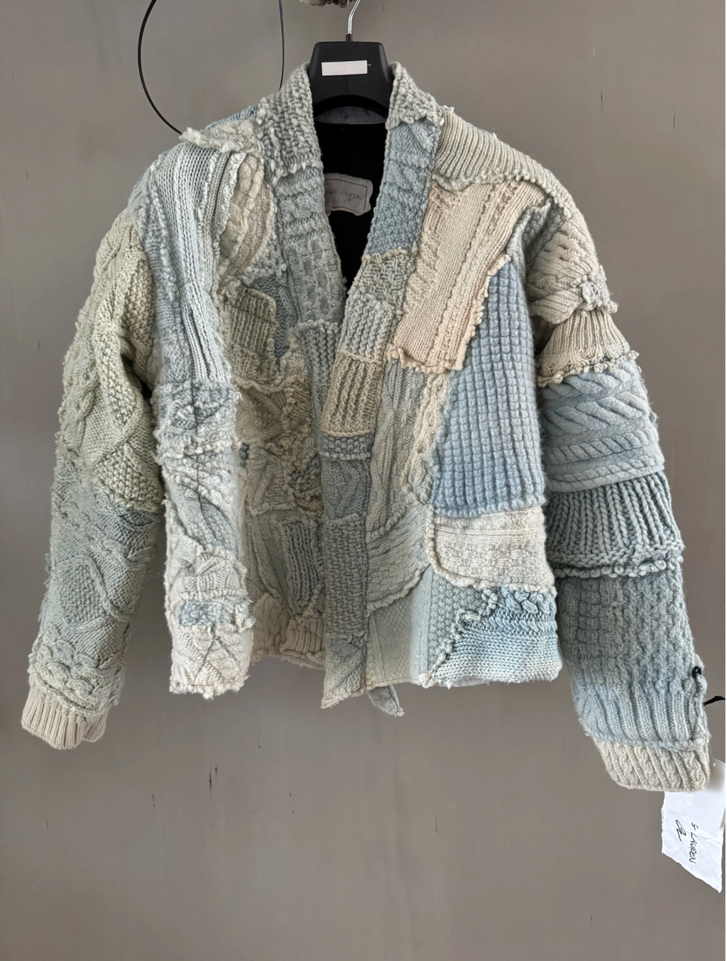 Greg Lauren Ice Fisherman Cropped Vest — Indigo