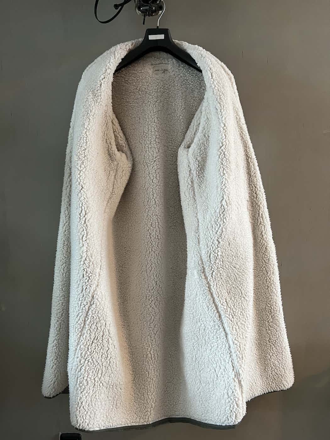 Greg Lauren Army Tent Scrapwork Long Coat — Military Green Shearling