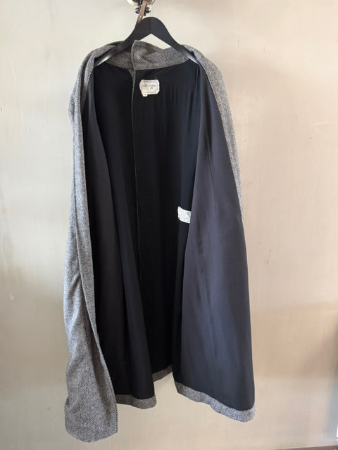 Greg Lauren Herringbone Neck Button Coat